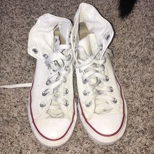 High top converse!!! A couple stains lightly worn